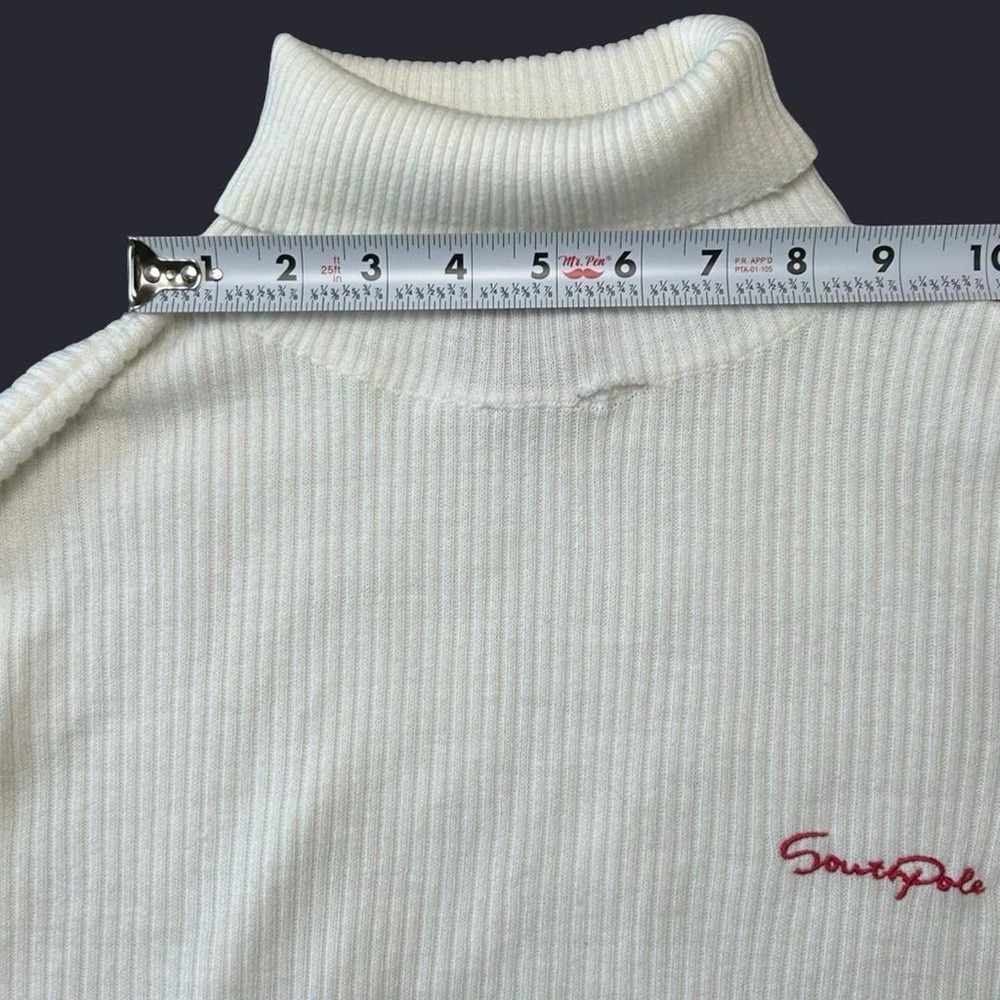 Southpole White Turtleneck Sweater XL | Y2K Streetwear | Junior Collection - Picture 6 of 8